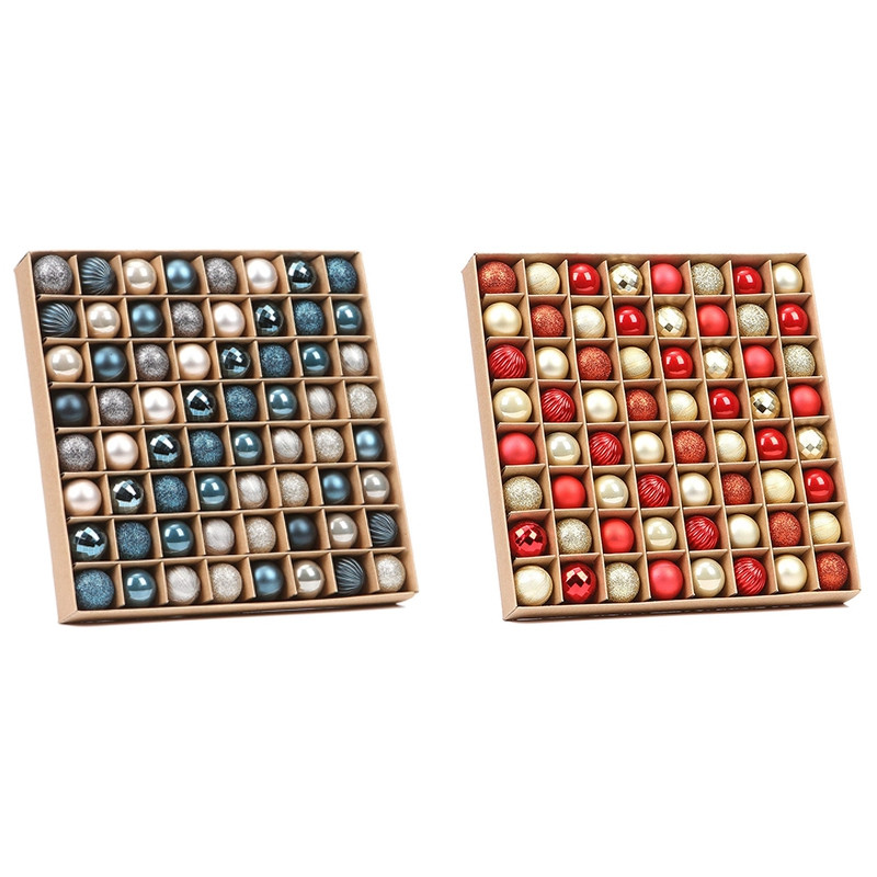 64 бр. Многофункционални коледни орнаменти Коледни подаръци Топки за коледно дърво