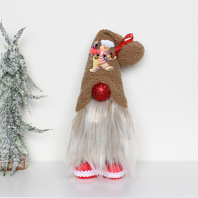 Ziemassvētku rūķītis bezsejas lelle Priecīgus Ziemassvētku rotājumi mājām 2022. gada Ziemassvētku rotājumi Ziemassvētku dāvanas Jaunais 2023. gads