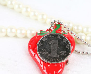 Παιδικό ρολόι τσέπης με φράουλα