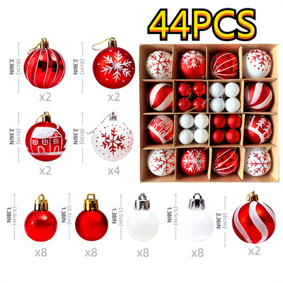 1Κουτί 42cs 6cm Χριστουγεννιάτικη Μπάλα Χριστουγεννιάτικο Δέντρο Στολίδι Σπίτι Χριστουγεννιάτικο Κρεμαστό Κρεμαστό Διακόσμηση Πρωτοχρονιάς Δώρο Navidad 2022