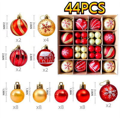 1Κουτί 42cs 6cm Χριστουγεννιάτικη Μπάλα Χριστουγεννιάτικο Δέντρο Στολίδι Σπίτι Χριστουγεννιάτικο Κρεμαστό Κρεμαστό Διακόσμηση Πρωτοχρονιάς Δώρο Navidad 2022