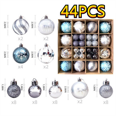 1Κουτί 42cs 6cm Χριστουγεννιάτικη Μπάλα Χριστουγεννιάτικο Δέντρο Στολίδι Σπίτι Χριστουγεννιάτικο Κρεμαστό Κρεμαστό Διακόσμηση Πρωτοχρονιάς Δώρο Navidad 2022