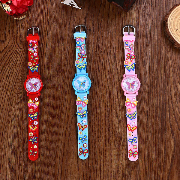 Silikoonrihmaga veekindel käekell lastele