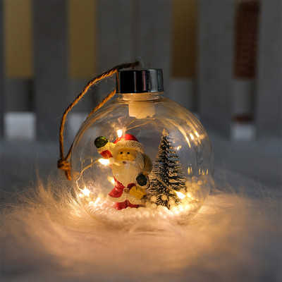 Ins Style Χριστουγεννιάτικη Διακόσμηση LED Light Ball Εορταστική διακόσμηση εσωτερικού και εξωτερικού χώρου Χριστουγεννιάτικο Δέντρο Διακόσμηση σπιτιού 2023