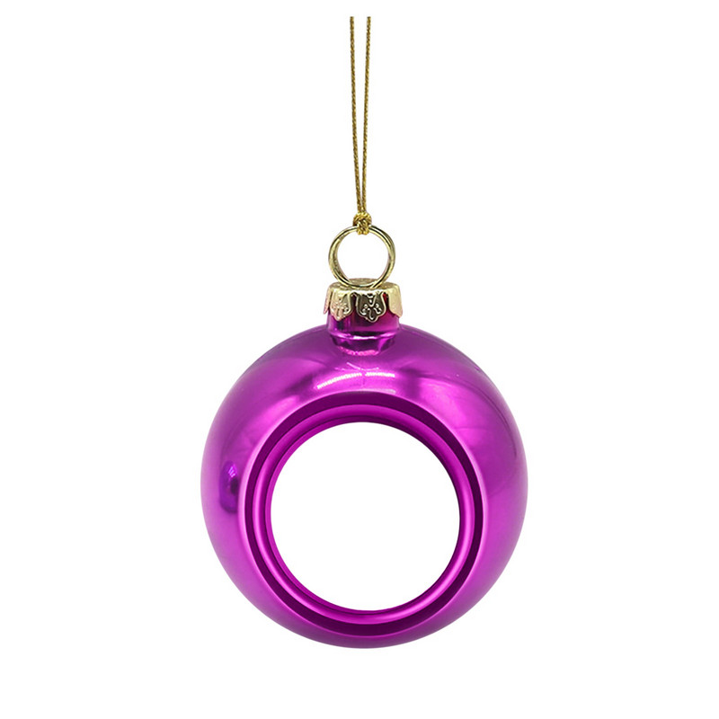 8 см коледни топки Орнаменти Направи си сам Семейна фото топка Висяща украса за коледно дърво Творчески 2023 Новогодишно парти Декорация на дома