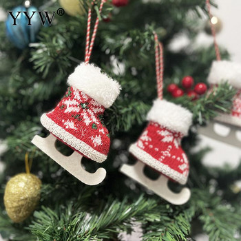 Коледна украса 2022 Коледни платове Кънки Висулка Висяща украса Коледни консумативи Детски подаръци Орнаменти за дома