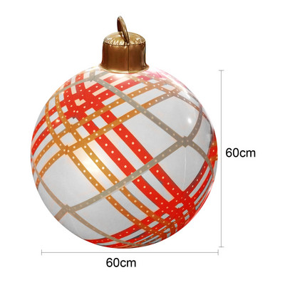 Χριστουγεννιάτικες μπάλες 60cm Home Outdoor PVC Χριστουγεννιάτικη Φουσκωτή Μπάλα Διακοσμήσεις Χριστουγεννιάτικου Δέντρου 2022 Navidad Πρωτοχρονιάτικο δώρο