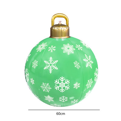 Χριστουγεννιάτικες μπάλες 60cm Home Outdoor PVC Χριστουγεννιάτικη Φουσκωτή Μπάλα Διακοσμήσεις Χριστουγεννιάτικου Δέντρου 2022 Navidad Πρωτοχρονιάτικο δώρο