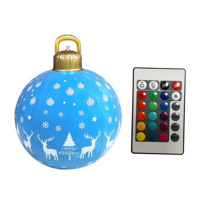 Χριστουγεννιάτικες μπάλες 60cm Home Outdoor PVC Χριστουγεννιάτικη Φουσκωτή Μπάλα Διακοσμήσεις Χριστουγεννιάτικου Δέντρου 2022 Navidad Πρωτοχρονιάτικο δώρο