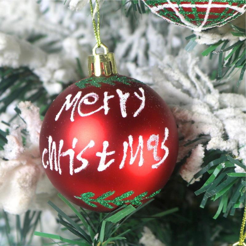 Jõulupuu pallid 30 tk 6 cm suur jõulupall mitmevärvilised pallikaunistused jõulupuu kaunistuste komplekt kodupeoks