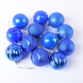 12τμχ 6cm Glitter Χριστουγεννιάτικο Δέντρο Μπιχλιμπίδια Πολύχρωμο Χριστουγεννιάτικο Δέντρο Διακοσμητικό Κρεμαστό Κρεμαστό στολίδια για το σπίτι Πρωτοχρονιάτικο δώρο