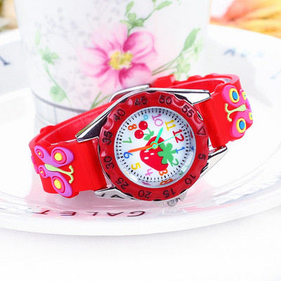 Children`s watch in different colors for girls