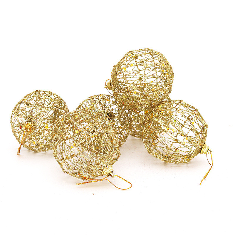 6PCS Коледна декорация Топка Коледно дърво Златна топка Baubles Висящи Рожден ден Сватба Парти Орнамент Декорация Нова година Navidad 2023