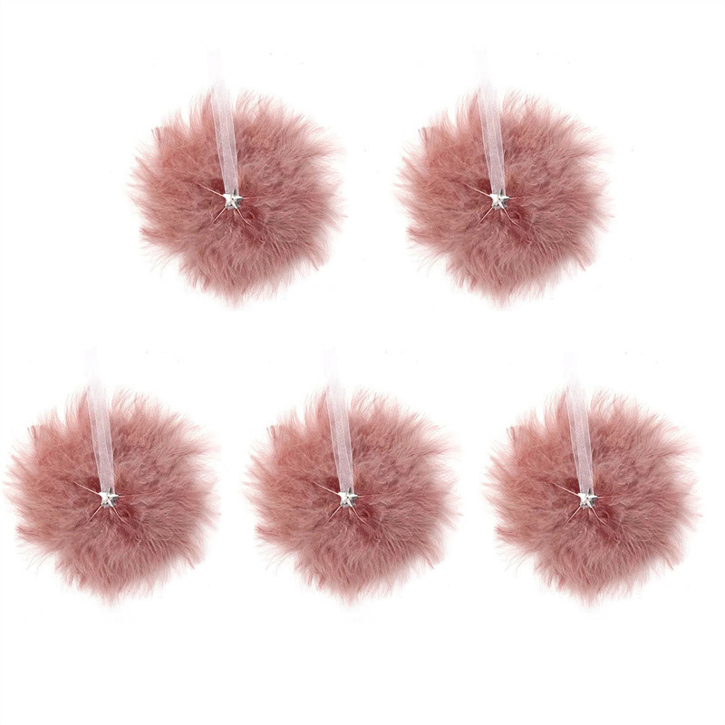 1/5 бр. Крила от пера Коледна елха Декор Бяла висяща перна звезда Орнамент Декорация Навидад Ноел Нова година 2023