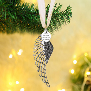 Κρεμαστό αγγελικό αναμνηστικό χριστουγεννιάτικο δώρο Διακόσμηση δέντρου Nan Mum Παππούς Αναμνηστικό Wing Dad S0g1