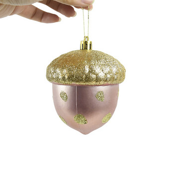 2Pcs Simulation Πλαστικά κουκουνάρια Glitter Χριστουγεννιάτικη μπάλα κουκουνάρια μενταγιόν για το σπίτι Χριστουγεννιάτικη Πρωτοχρονιά με θέμα Διακόσμηση πάρτι