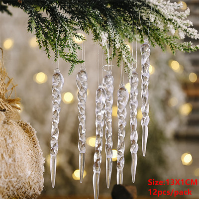 Navidad 2022 Χριστουγεννιάτικο Δέντρο Κρεμαστό Διαφανές Διακόσμηση με Άγγελο Ελάφια για Χριστουγεννιάτικο Στολίδι Σπίτι Παιδικά Δώρο 2023