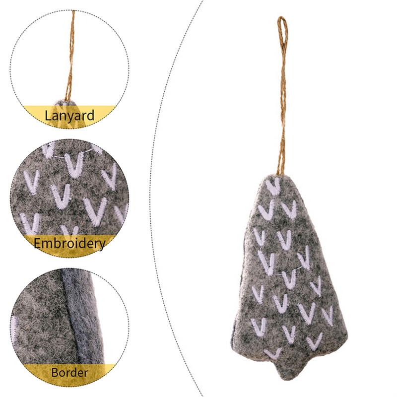 Коледна висулка Коледно дърво Декорация Плат Дърво Висящи Орнаменти Начало Коледно парти Декорация Navidad Нова година 2023