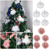 1/5 gab. Spalvas spārns Ziemassvētku eglītes dekors, balts, vintage, piekārts, spalvu zvaigzne, rotājums, rotājums Navidad Noel Jaunais gads 2022