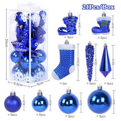 Lake Blue Red Creative Χριστουγεννιάτικες μπάλες στολίδια για το 2023 Home Noel Navidad Διακοσμήσεις Πρωτοχρονιάς Χριστουγεννιάτικο Δέντρο Κρεμαστό Διακόσμηση