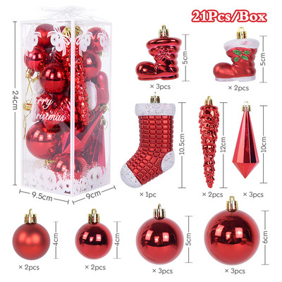 Lake Blue Red Creative Χριστουγεννιάτικες μπάλες στολίδια για το 2023 Home Noel Navidad Διακοσμήσεις Πρωτοχρονιάς Χριστουγεννιάτικο Δέντρο Κρεμαστό Διακόσμηση