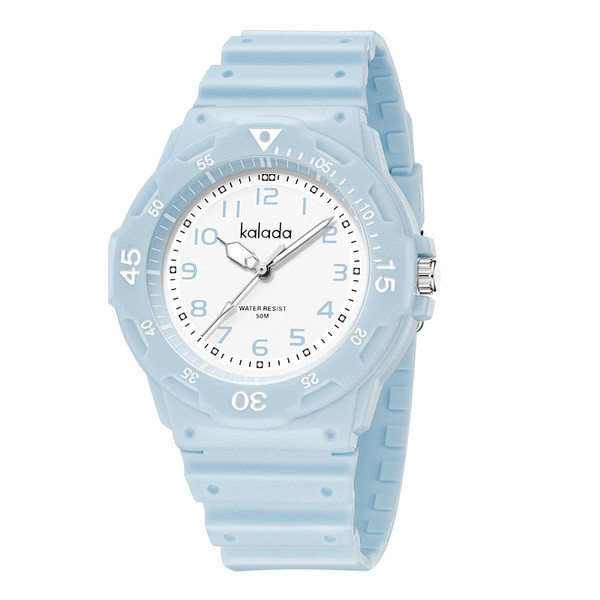 Детски водоустойчив часовник с гумена каишка