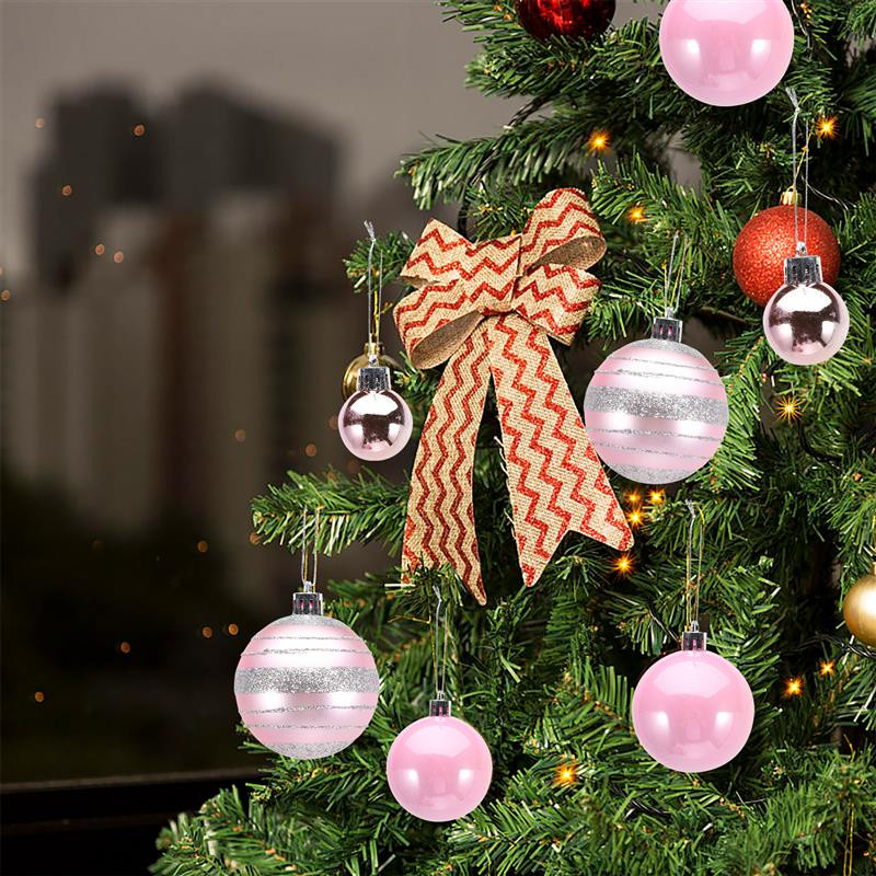 40tk Jõulupuu pallid Festivalid Rippuvad pallid Xmas Plastikust palliripatsid