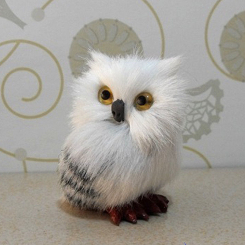 Сладък бухал Животно Коледна елха Четка Висящи висулки Орнаменти Коледен декор Реквизит Направи си сам оживен