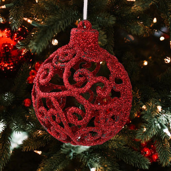 9 τεμ. Κούφια γκλίτερ Χριστουγεννιάτικες μπάλες Κρεμαστό Πλαστικές μπάλες για χριστουγεννιάτικο δέντρο Λεπτές μπάλες χειροτεχνίας Φεστιβάλ Μενταγιόν Προμήθειες για πάρτι