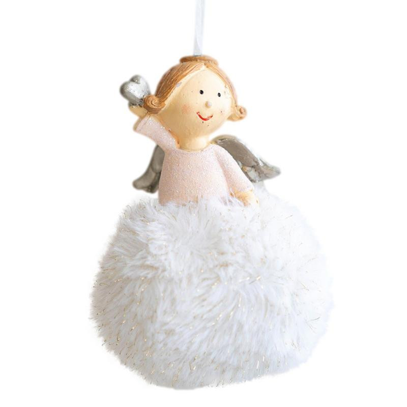 Коледни плюшени ангелски момичета Кукли Коледно дърво Висулка Орнамент Коледни домашни декорации за дома Коледен подарък за Нова година 2022
