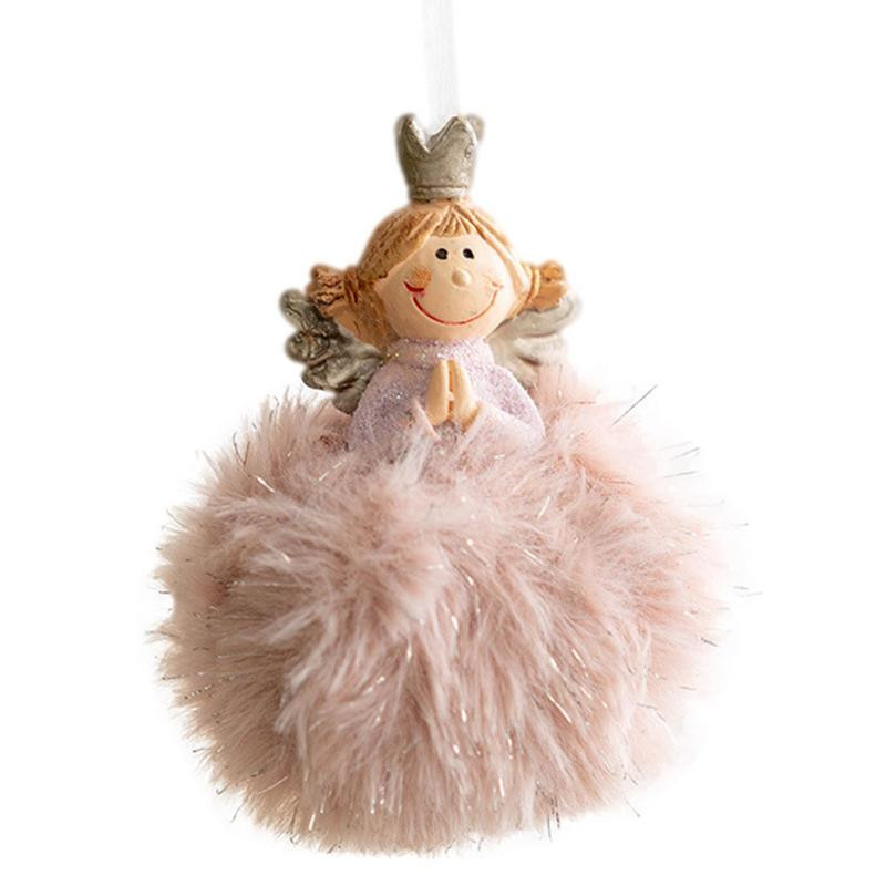 Коледни плюшени ангелски момичета Кукли Коледно дърво Висулка Орнамент Коледни домашни декорации за дома Коледен подарък за Нова година 2022
