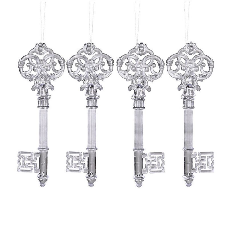 4/12 бр. Акрилна висулка Издръжлива прозрачна здрава парти украса Коледни консумативи Сладолед Висулка Коледна украса Сладолед