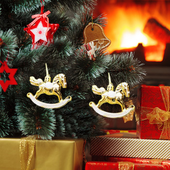 Коледни орнаменти за коне Коледни декорации за конско дърво 3 бр. Висящи орнаменти за коне Декорации с висулки за деца
