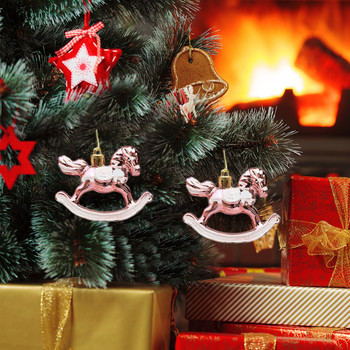 Коледни орнаменти за коне Коледни декорации за конско дърво 3 бр. Висящи орнаменти за коне Декорации с висулки за деца