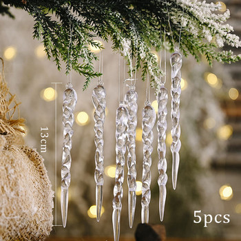 Коледни орнаменти Мини Купидон Ангел Ледени висулки Коледно дърво Висяща украса Златни сребърни ангелски висулки за коледна сватба