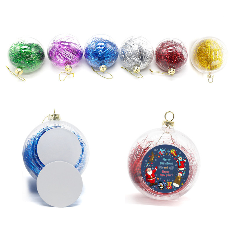 18 бр. Празна сублимационна топка Коледни орнаменти за трансферен печат Направи си сам подаръци Сватба, парти, домашен декор
