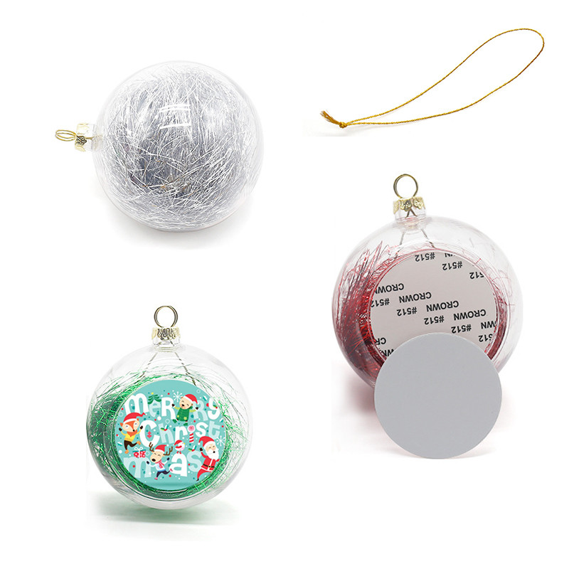 18 бр. Празна сублимационна топка Коледни орнаменти за трансферен печат Направи си сам подаръци Сватба, парти, домашен декор