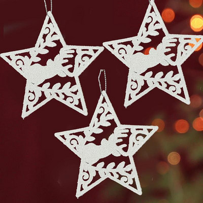 Χριστουγεννιάτικα μενταγιόν Snowflake Angel Wing Elk Κρεμαστό μενταγιόν για εορταστικό πάρτι Διακόσμηση χριστουγεννιάτικου δέντρου Πρωτοχρονιάτικα προμήθειες