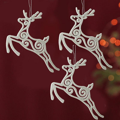 Χριστουγεννιάτικα μενταγιόν Snowflake Angel Wing Elk Κρεμαστό μενταγιόν για εορταστικό πάρτι Διακόσμηση χριστουγεννιάτικου δέντρου Πρωτοχρονιάτικα προμήθειες