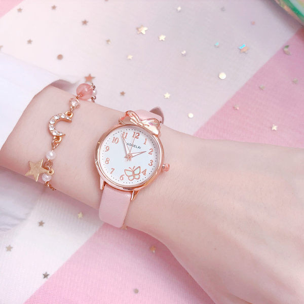 Детски ежедневен часовник с каишка от еко кожа