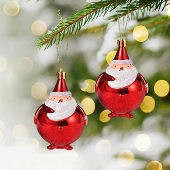 Σετ Χριστουγεννιάτικο Δέντρο Στολίδι Σετ Χριστουγεννιάτικο Δέντρο Κρεμαστά Στολίδια 2τμχ Χριστουγεννιάτικο Δέντρο Κρεμαστό Στολίδι Πρωτοτυπία Μπάλα Άγιου Βασίλη