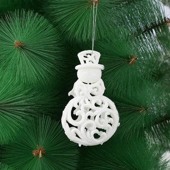 2 τμχ Χριστουγεννιάτικα Λευκά Μενταγιόν Πεντάγραμμο Καλά στολίδια για χριστουγεννιάτικα δέντρα για το σπίτι Χριστουγεννιάτικα στολίδια Κρεμαστά Πρωτοχρονιά 2023 Navided