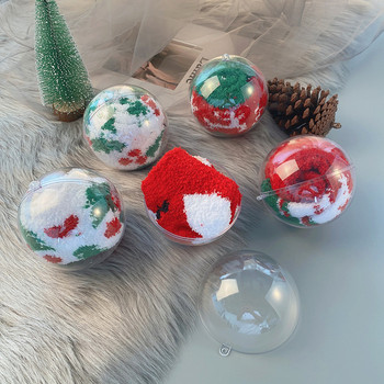 Χριστουγεννιάτικες διάφανες μπάλες Μπιχλιμπίδια Διαφανής γεμάτη μπάλα Χριστουγεννιάτικα στολίδια Κρεμαστά στολίδια γάμου Χριστουγεννιάτικες σφαίρες διακόσμηση μπιχλιμπίδι