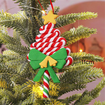 Santa Claus Candy Came Διακοσμήσεις χριστουγεννιάτικων δέντρων Στολίδια 2023 Πρωτοχρονιάτικη διακόσμηση σπιτιού για Χριστουγεννιάτικα πάρτι Διακόσμηση Προμήθειες Navidad