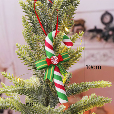 Santa Claus Candy Came Διακοσμήσεις χριστουγεννιάτικων δέντρων Στολίδια 2023 Πρωτοχρονιάτικη διακόσμηση σπιτιού για Χριστουγεννιάτικα πάρτι Διακόσμηση Προμήθειες Navidad