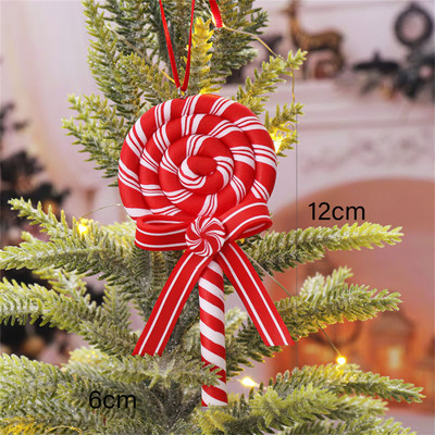 Santa Claus Candy Came Διακοσμήσεις χριστουγεννιάτικων δέντρων Στολίδια 2023 Πρωτοχρονιάτικη διακόσμηση σπιτιού για Χριστουγεννιάτικα πάρτι Διακόσμηση Προμήθειες Navidad