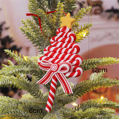 Santa Claus Candy Came Διακοσμήσεις χριστουγεννιάτικων δέντρων Στολίδια 2023 Πρωτοχρονιάτικη διακόσμηση σπιτιού για Χριστουγεννιάτικα πάρτι Διακόσμηση Προμήθειες Navidad