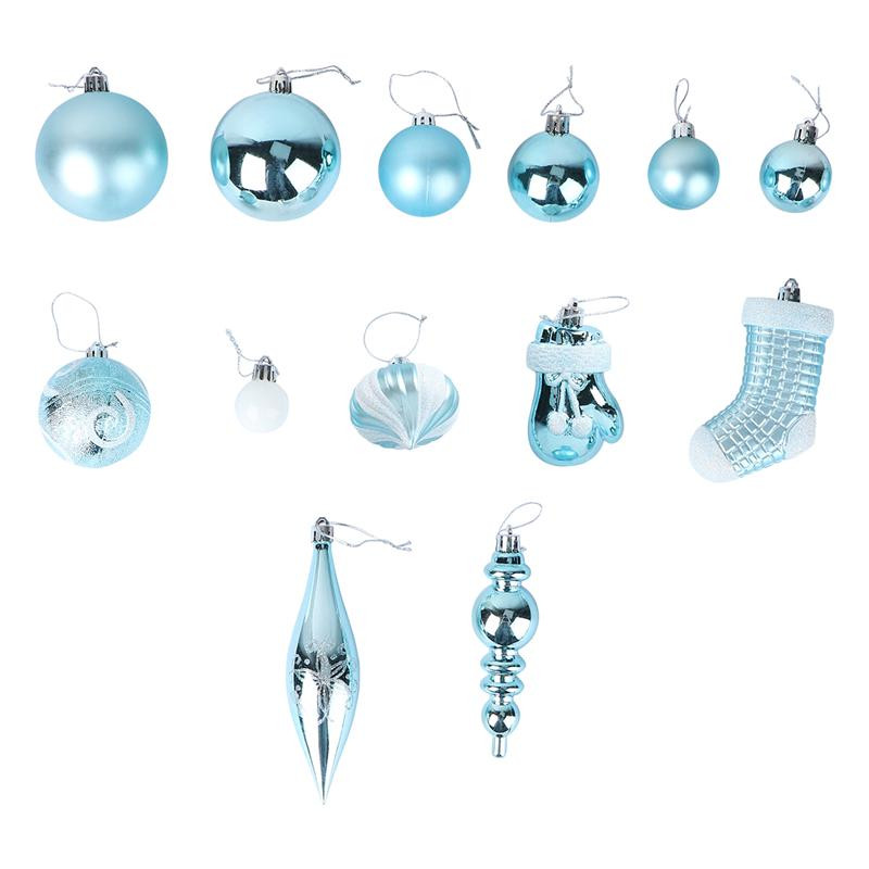 60 бр. Коледна топка с ярка светлина Топка за украса на коледно дърво Рисувана топка