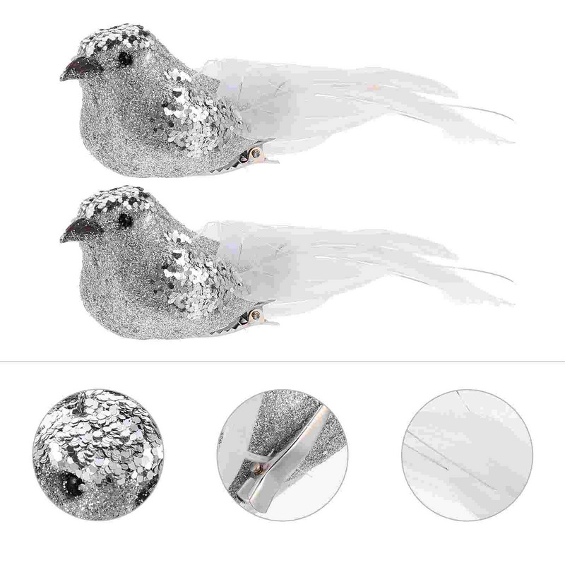 Linnukaunistus jõulupuu Kunstlinnud Kaunistavad kujukesi Käsitööklambrid Papagoi Dekoratiivne skulptuur Kujude ehted