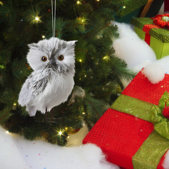 Χριστουγεννιάτικα στολίδια Χαριτωμένη κούκλα Κουκουβάγια Διακόσμηση Κηπουρικής Κουκουβάγια Χριστουγεννιάτικο μενταγιόν Προσομοίωση Χριστουγεννιάτικο Δέντρο